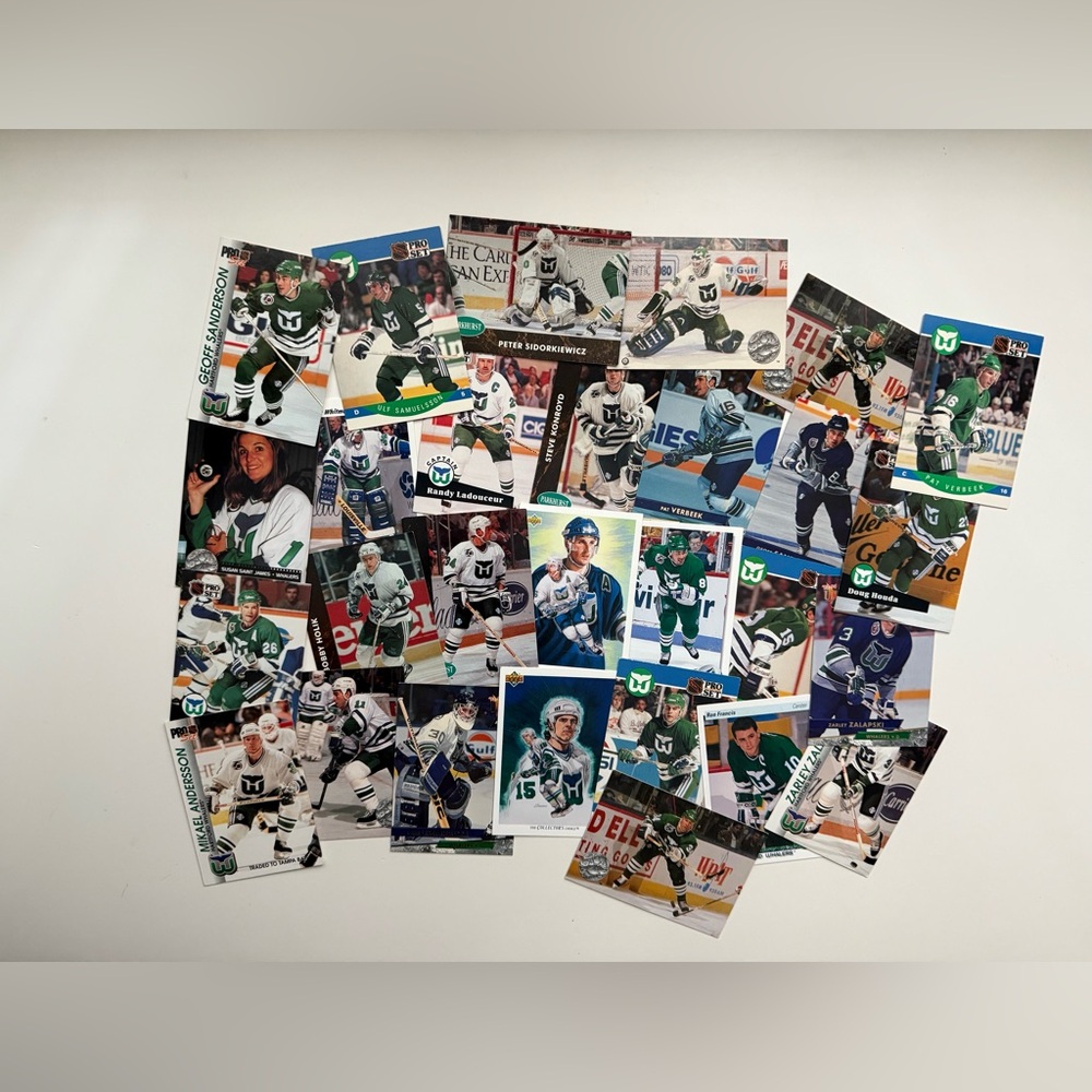 Vintage Hockey Trading Cards Collection Early 1990s Hartford Whalers